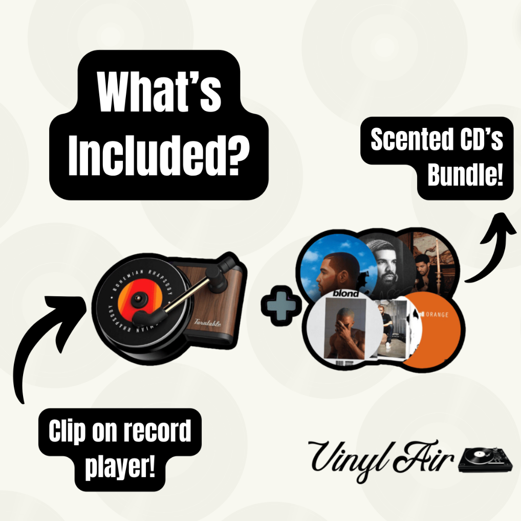 Vinyl Air Turntable + CD Bundle